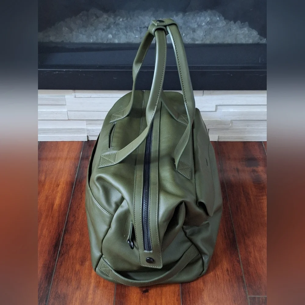 Calpak Moss Green Men's Duffel Bag - Picture 2 of 8